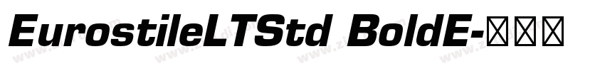 EurostileLTStd BoldE字体转换